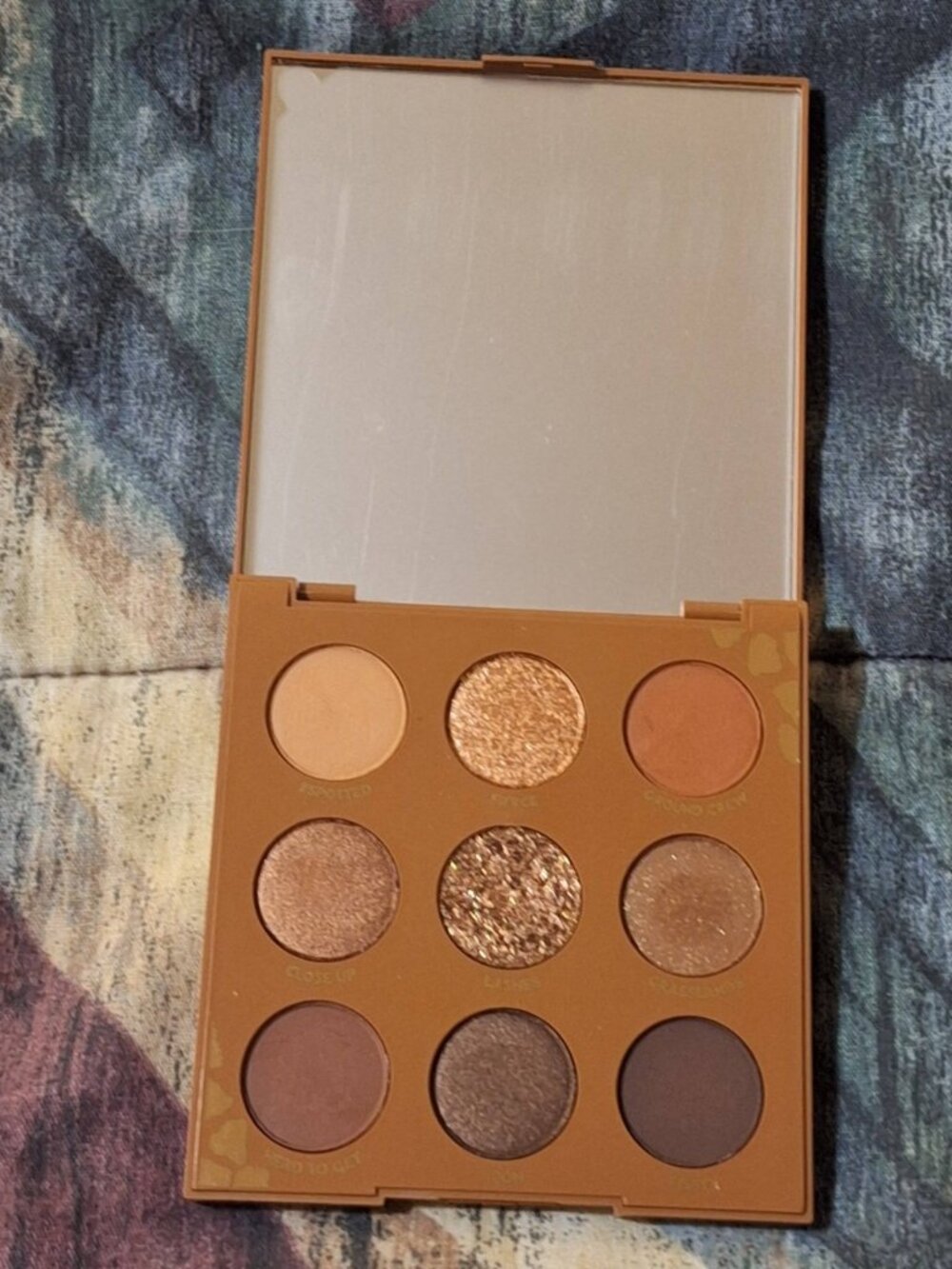Colourpop Wild Child Eyeshadow Palette – Warm Brown & Gold – Lightly Swatched